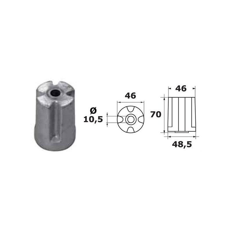 VOLVO IPS Cylinder Zinc Anode 3593881 OS4351200