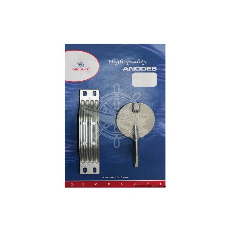 Kit 2 Pezzi Anodi di Zinco Fuoribordo YAMAHA 200 - 250 Hp N80607030623-18%