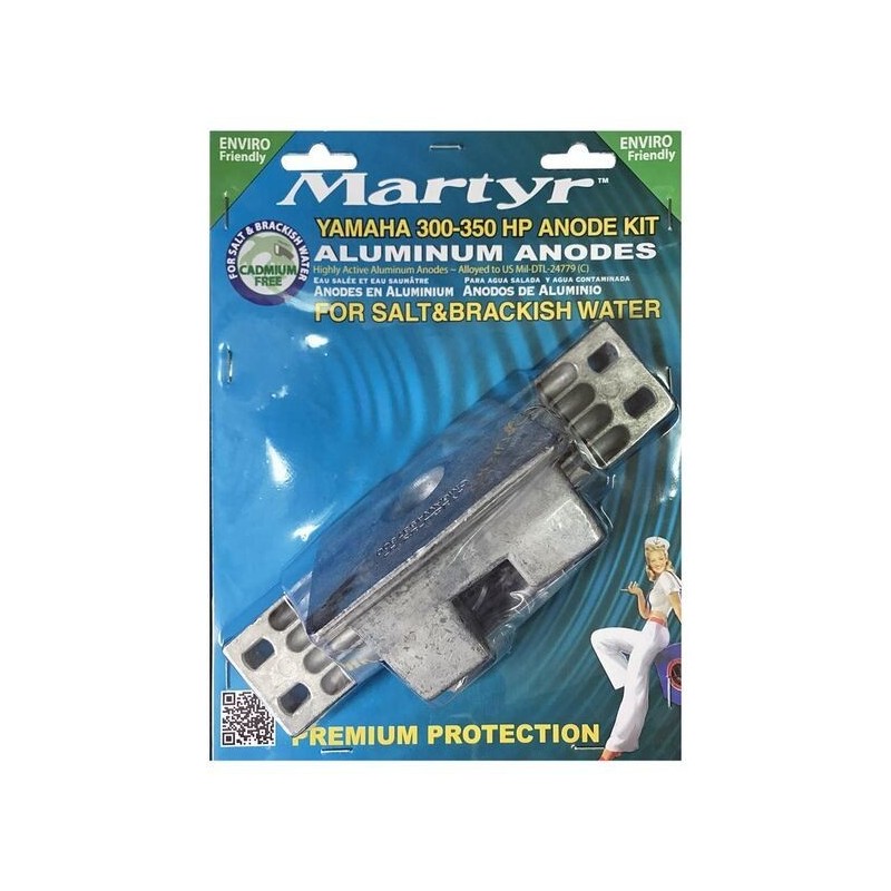 Kit anodi di Zinco per motori Fuoribordo Yamaha 300-350HP N80607430400-10%