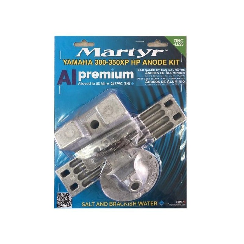 Kit anodi di Zinco per motori Yamaha 300-350XP N80607430401-10%