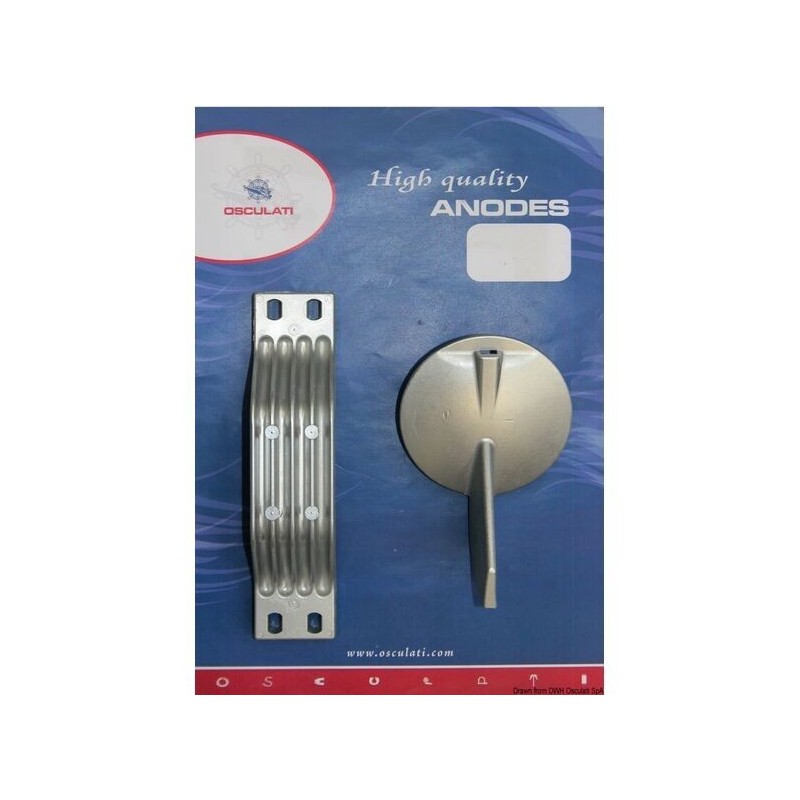 Kit 2 Pezzi Anodi di Zinco Fuoribordo YAMAHA 150 - 200 Hp Controrotanti OS4335100-18%