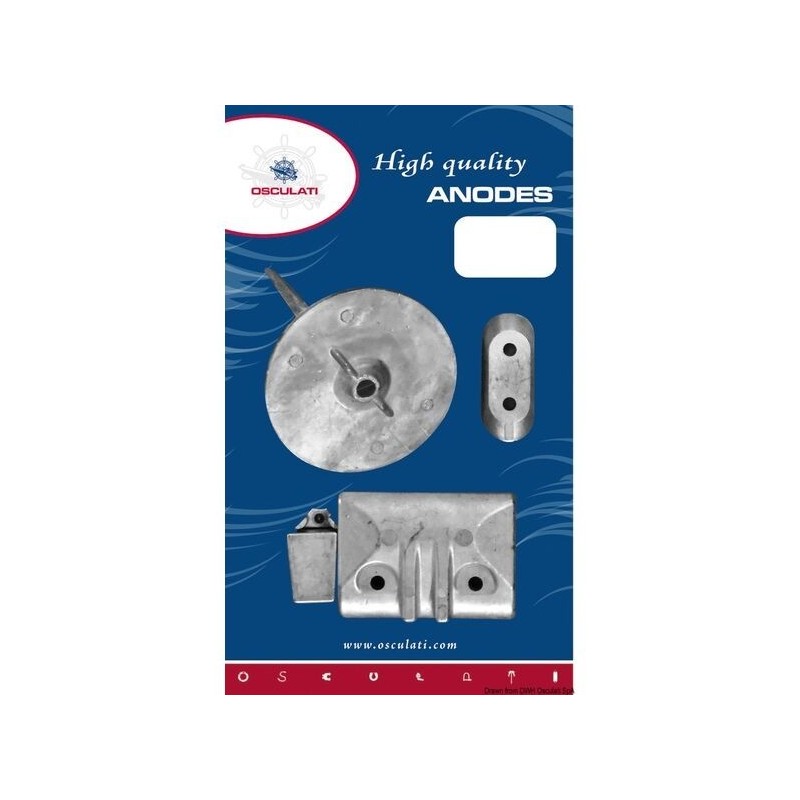 YAMAHA Outboard 40 - 50 Hp Kit Zinc Anodes 4 Pieces OS4335410