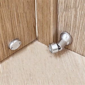 Magnetic Chromed brass door holder d39x70mm FS252C