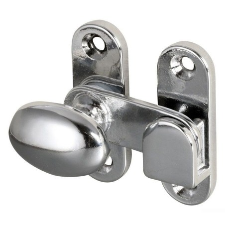 Piastrina a tavella fermaporte o ferma antine in ottone cromato 52x33mm N60341500526-18%