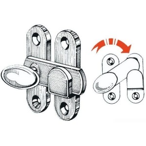 Hollow tile plate door latch or cabinet door latch N60341500526