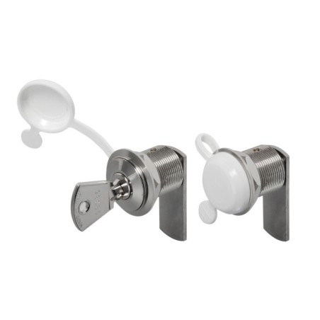 Cylinder lock 35mm Ø20mm in chromed brass and stainless steel with key N60341500551