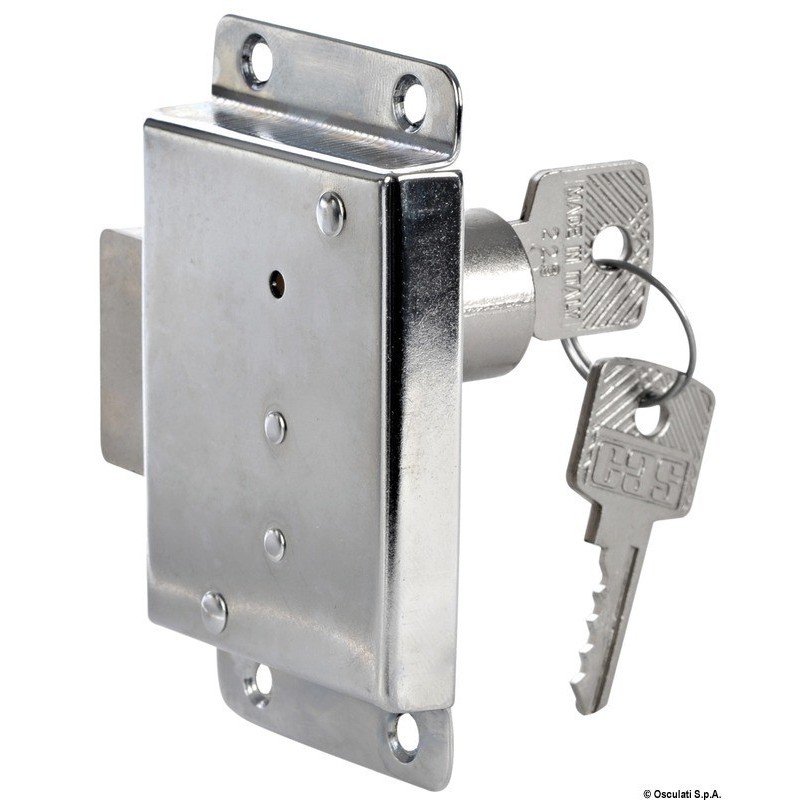 Chromium-plate brass yale lock 50x50mm OS3813200DX