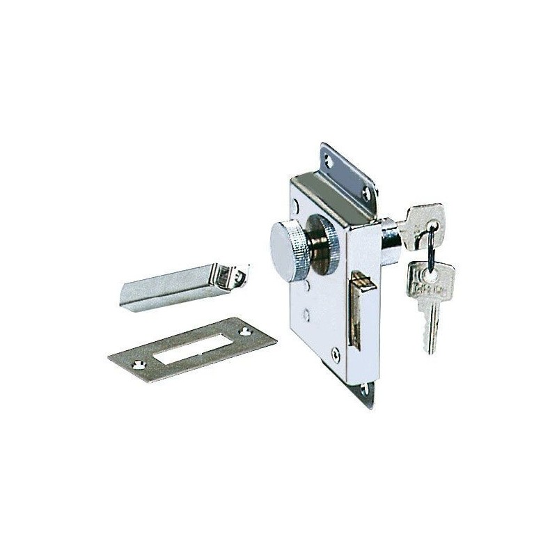 Serratura in ottone cromato per applicazione interna DX/20 OS3813210DX/20-18%