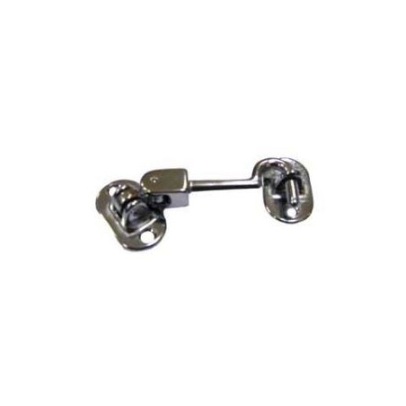 Chromed brass hook doorstopper with double joint 80mm OS3819280