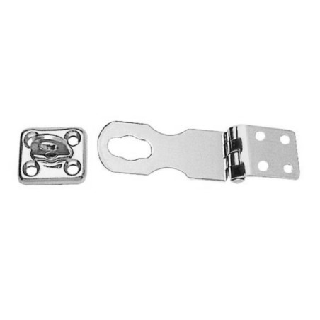 Stainless steel Peak hasp with swivelling padlock eye ring 64x32mm OS3844112