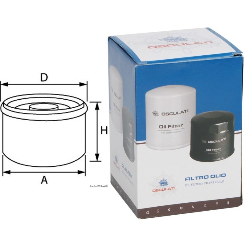 Mercury from 80 to 115 Hp 4 Strokes Outboard Oil Filter 35-877761-Q01 N81951623088