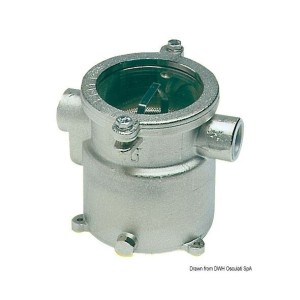 Nickel plated bronze Water cooling filter 170x215mm Fittings 1-1/4 inches OS1765404