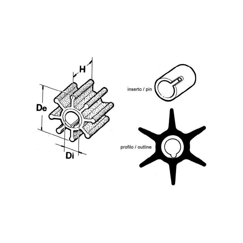 Girante per fuoribordo Force 2 tempi N82152014091-10%