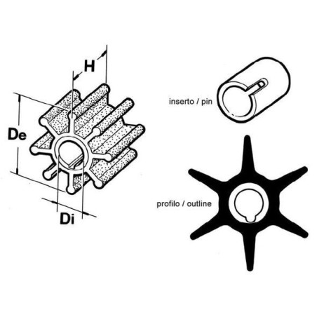 Girante per fuoribordo Force 2 tempi N82152014091-10%