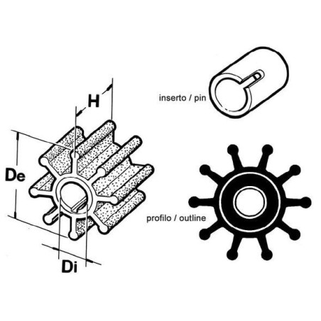 Girante per fuoribordo Force 2 tempi N82152014092-40%