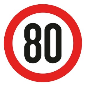 Type-approved self-adhesive speed disc 80Km/h N11559610401