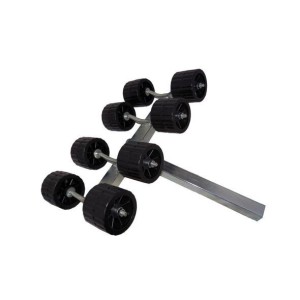 Rullo basculante laterale rialzato Tubo quadrato 40mm Nero OS0203130-18%