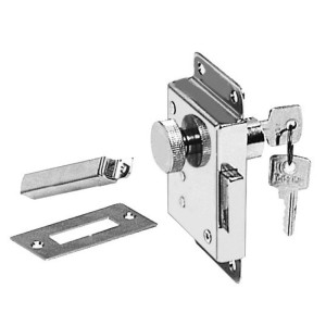 Serratura in ottone cromato per applicazione interna SX/25 98x58mm N60341500528SX/25-18%