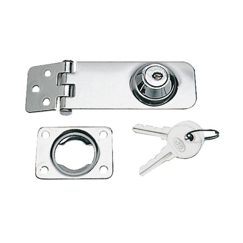 Stainless steel openable hinge lock with key 98x30mm N60341500524