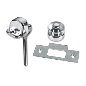 Chromed brass Button latch 30x23mm Knob Ø 25mm OS3830920