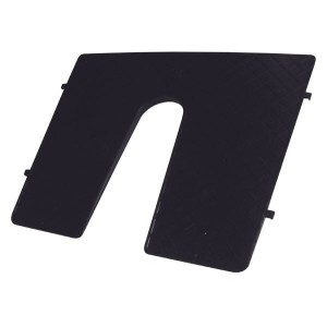 External conical transom pad L450xH360mm Black colour LZ195139