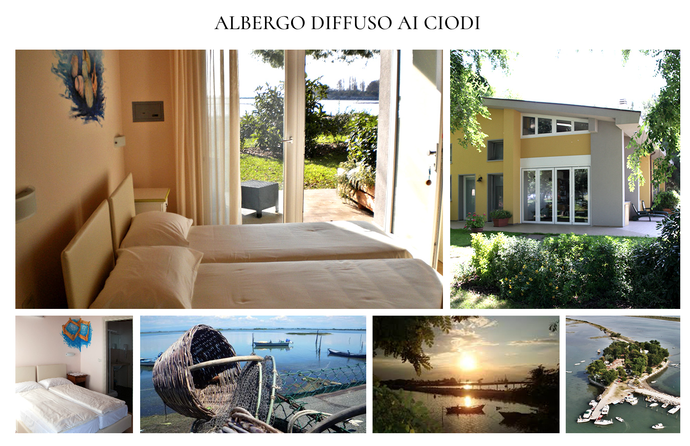 Albergo diffuso ai ciodi: soggiorno con camere luminose, viste sul mare, ingresso e giardino esterno; collage di immagini di camere, panorama marina e strutture ricettive. Albergo diffuso ai ciodi: soggiorno con camere luminose, viste sul mare, ingresso e giardino esterno; collage di immagini di camere, panorama marina e strutture ricettive.