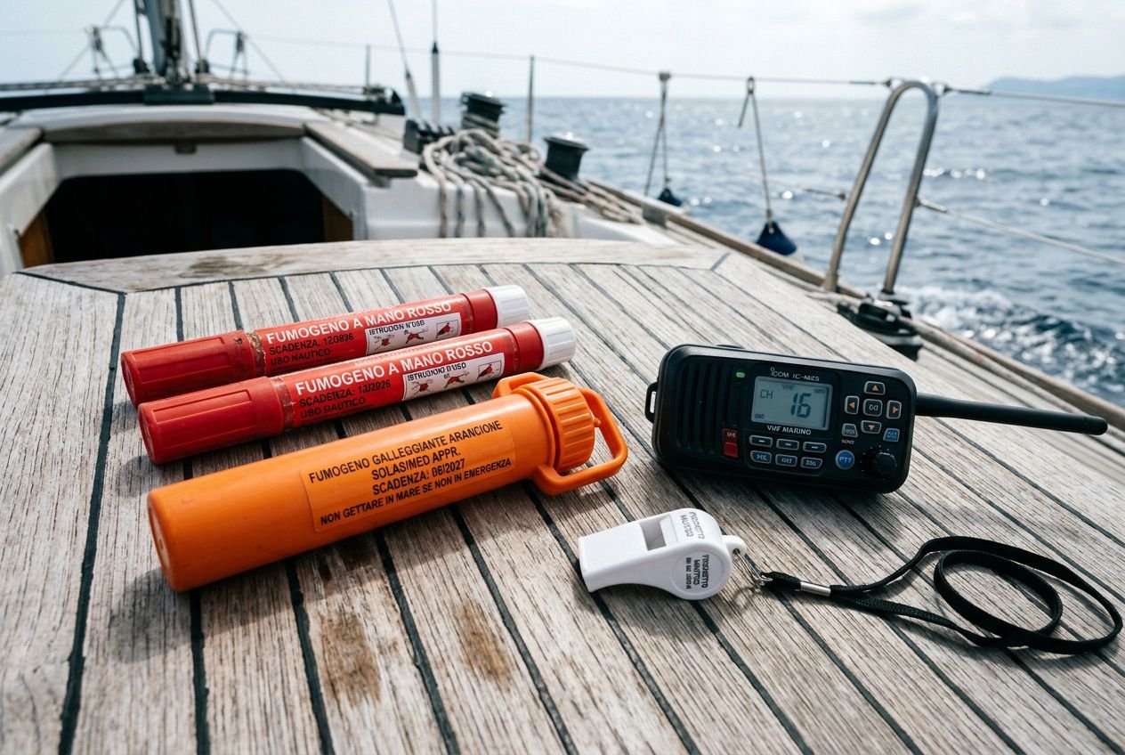 Attrezzatura sicurezza in mare: dotazioni di bordo essenziali