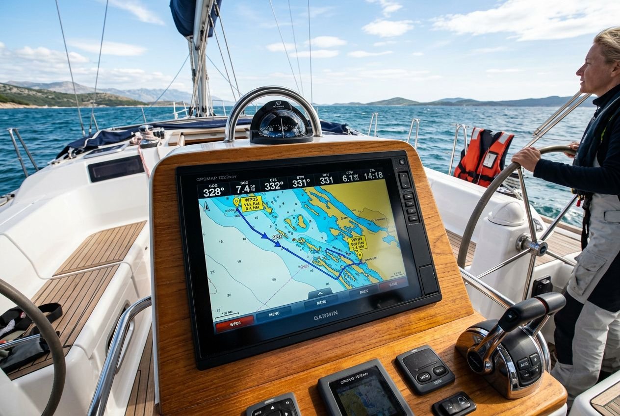 Come funziona un plotter nautico: guida al chartplotter