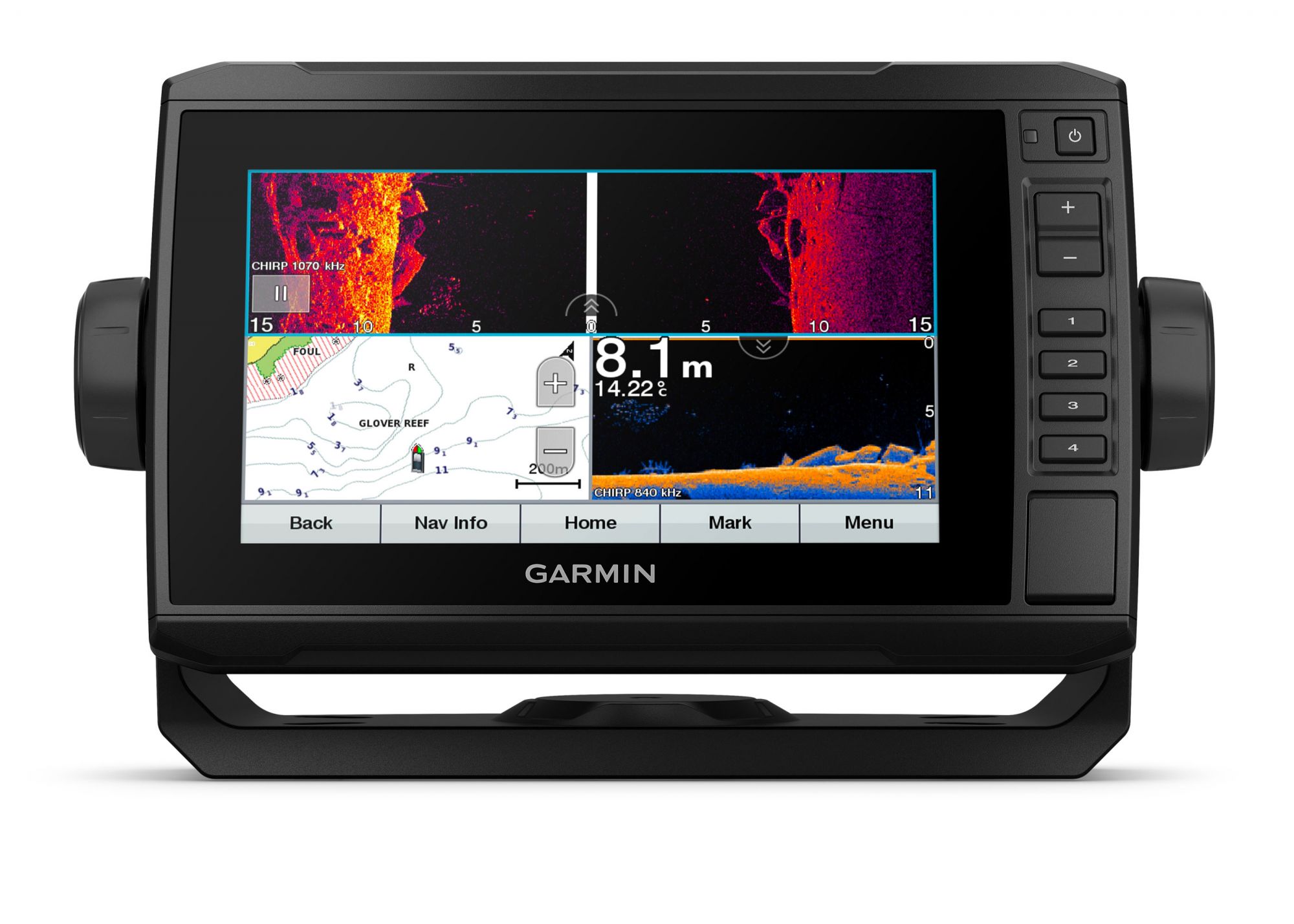 Garmin 010-02518-01 ECHOMAP UHD 72sv Chartplotter with GT56-TM