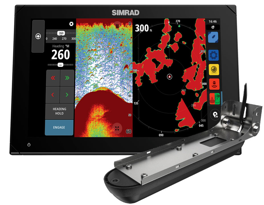 Simrad NSX 3012 12 with Active Imaging 3-in-1 Transducer Fishfinder/Chartplotter