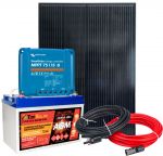 12V 150W RV/Boat Kit + 100Ah AGM + 75/15 MPPT SmartSolar + Cable KitN 151030200251