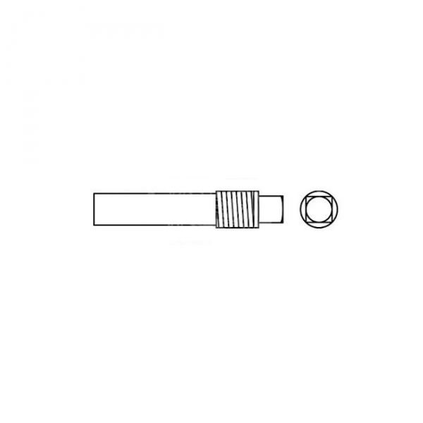 ISOTERM Heat Exchanger Sleev Zinc Anode ∅ 8X30 mm