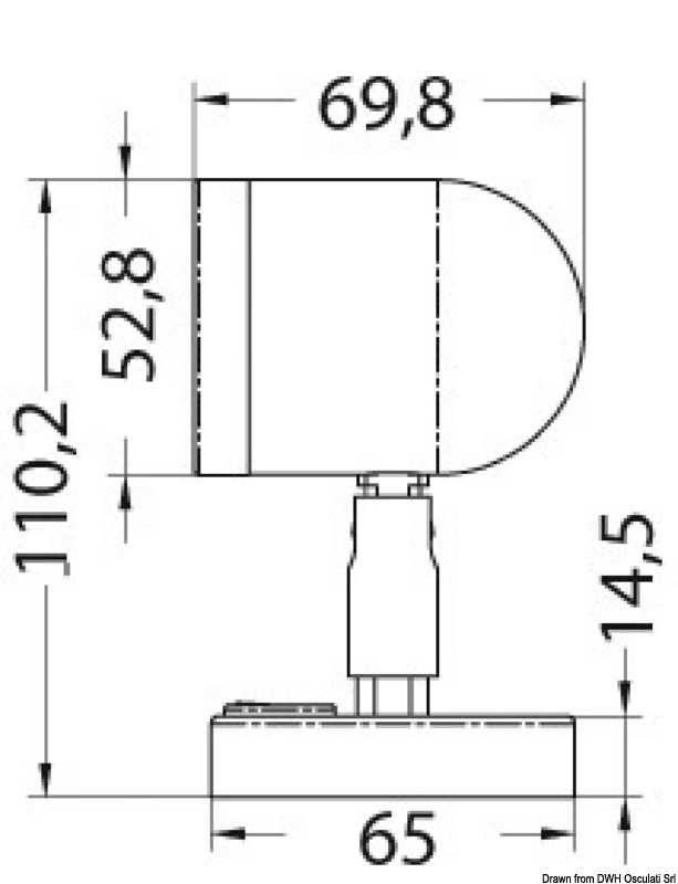 Faretto LED 12/24V 3,2W 154Lm 2900-3200K 16 LED HD Angolo 42° in Ottone  Lucido