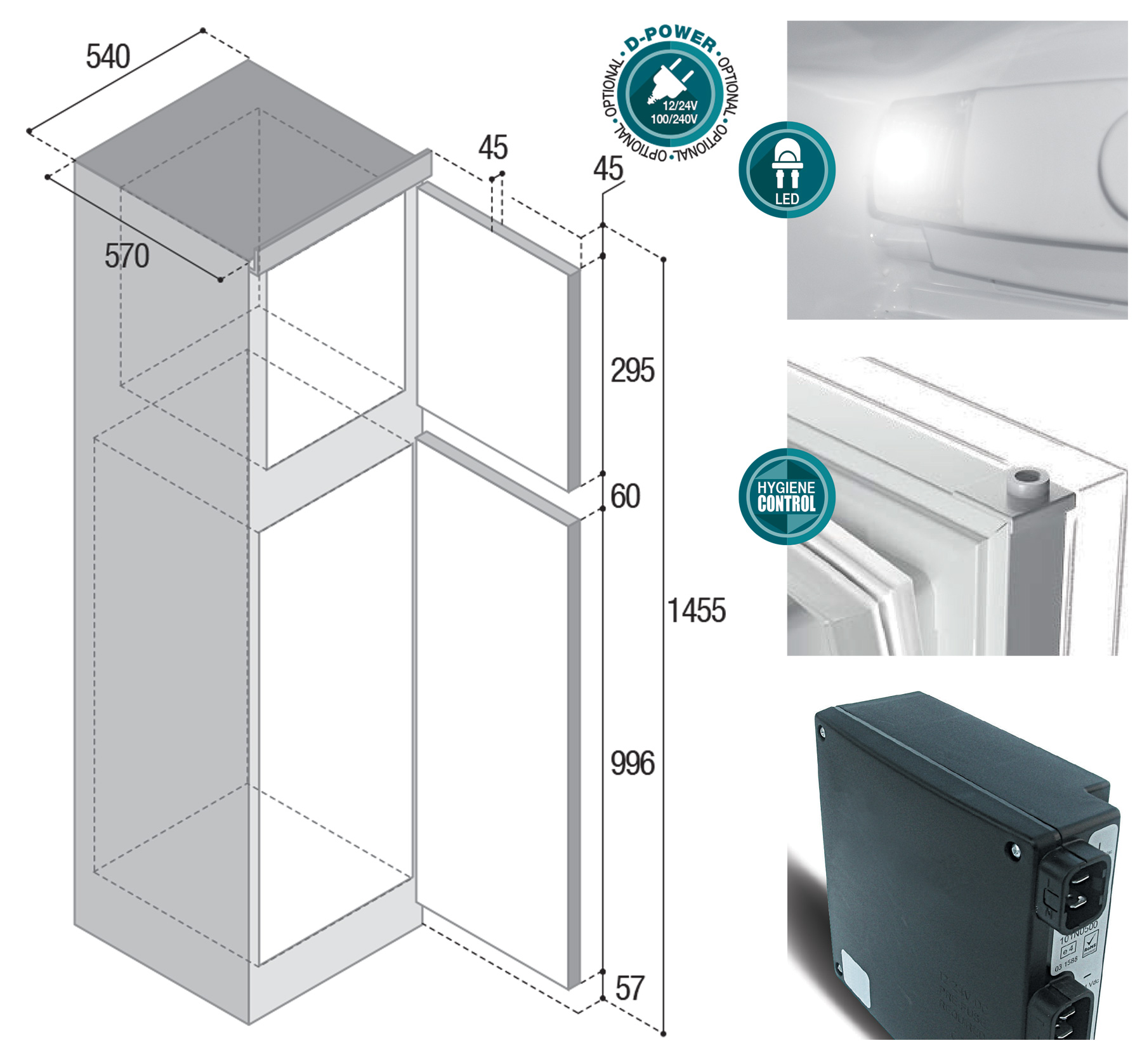 Iotti Frigoriferi - RCBC.NC - Freezer verticale a cassetti c