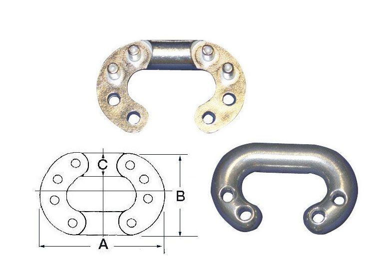 Catena calibrata in acciaio inox AISI 316 -DIN 766- al metro