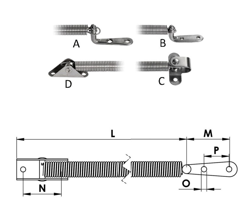 SS400 Series Stainless: SS070.2201.300 Stainless Steel Spring