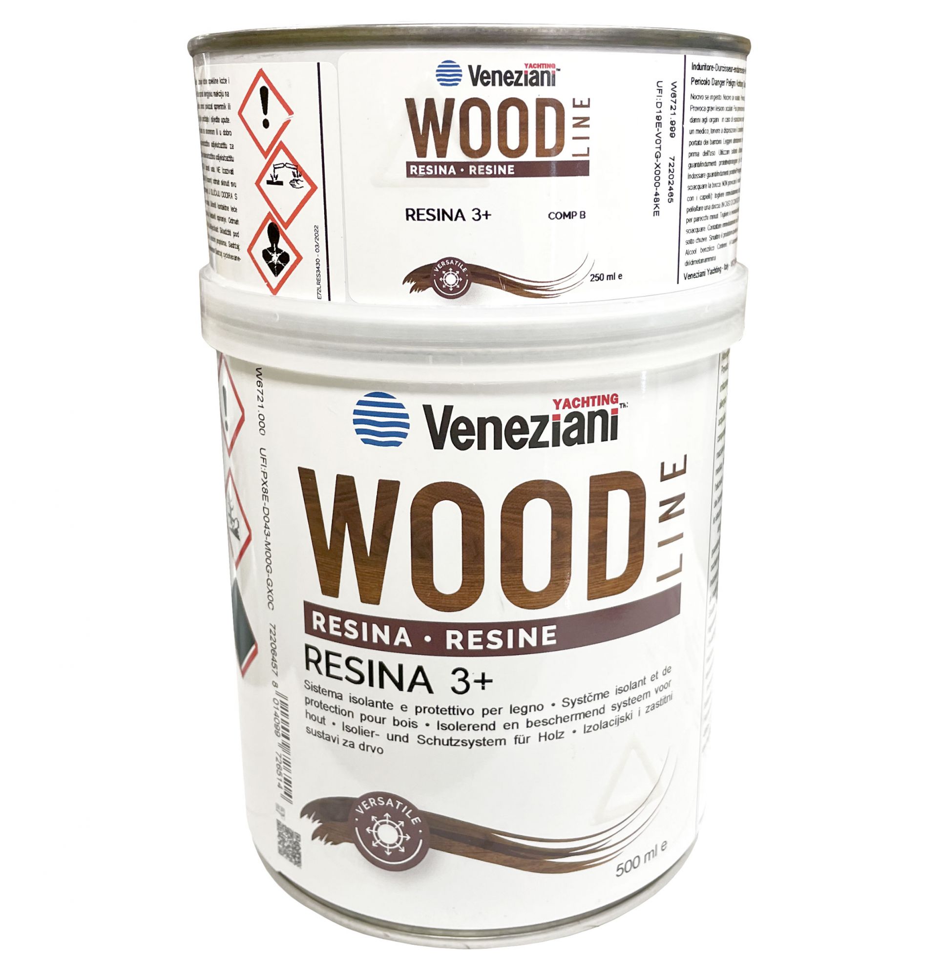 Veneziani WOOD Resina 3+ 7W6.721 A+B 750ml .000 Wood protector  #N709473COL227