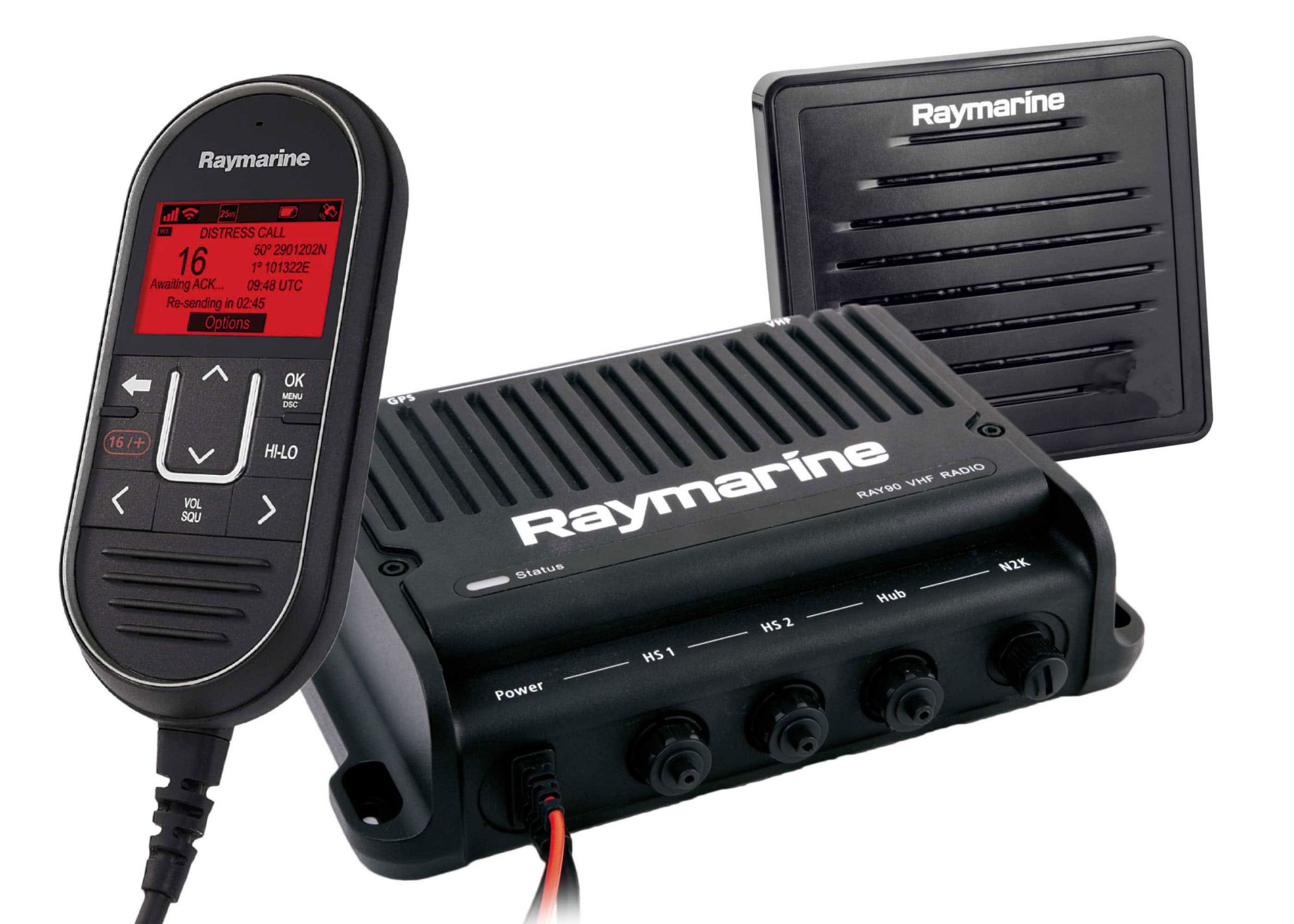 Raymarine Ray91 Modular VHF Dual-Station Radio with AIS Receiver E70493